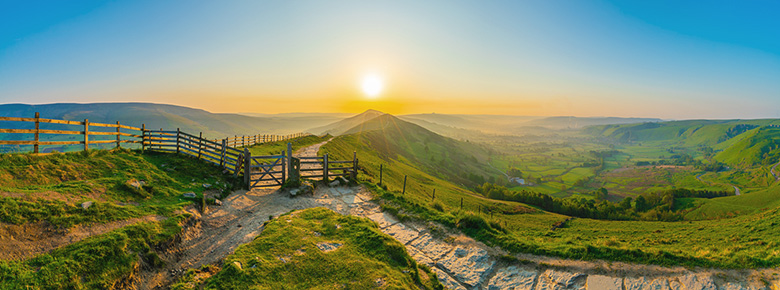 Mam Tor in the Peak District - a short distance from Sheffield
